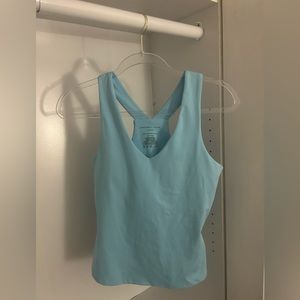 Blue athletic tank
